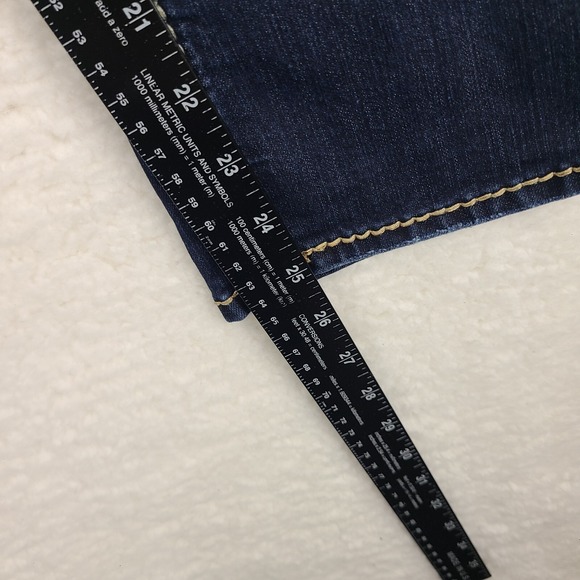 Silver Jeans Womens 27 Blue Suki Capri Dark Wash Denim - Picture 5 of 13
